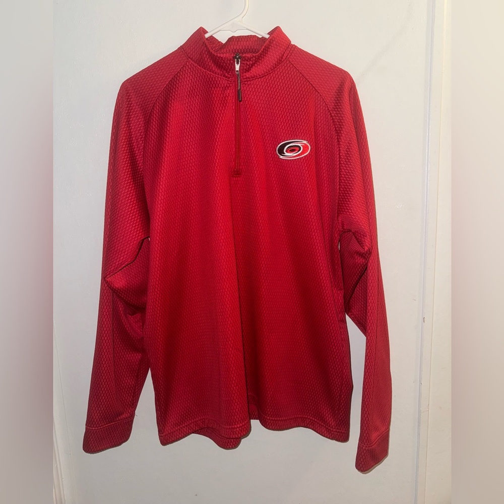 Carolina Hurricanes NHL Quarter Zip Pullover | Size L Official Licensed Product